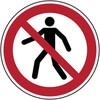 ISO - Veiligheidspictogram  Ø200mm PP - Verboden voor voetgangers